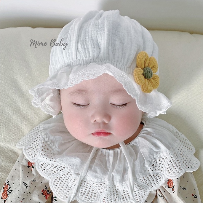 หมวกผู ้ หญิงลายดอกไม ้ น ่ ารักสําหรับเด ็ กผู ้ หญิง MTT159 Mido Baby