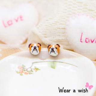 Earrings / ต่างหู : English Bulldog / อิงลิช บูลด็อก