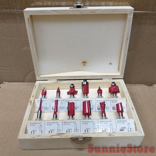 ROUTER BIT SET ดอกเร้าเตอร์ ดอกทริมเมอร์ 2 หุน 12 ชิ้น