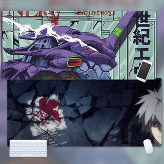 ⚡mousepad แผ่นรองเมาส์สองมิติ EVA ขนาดใหญ่แผ่นรองโต๊ะคอมพิวเตอร์เกมอะนิเมะใหม่ Evangelion แป้นพิมพ์ที่กำหนดเอง pad