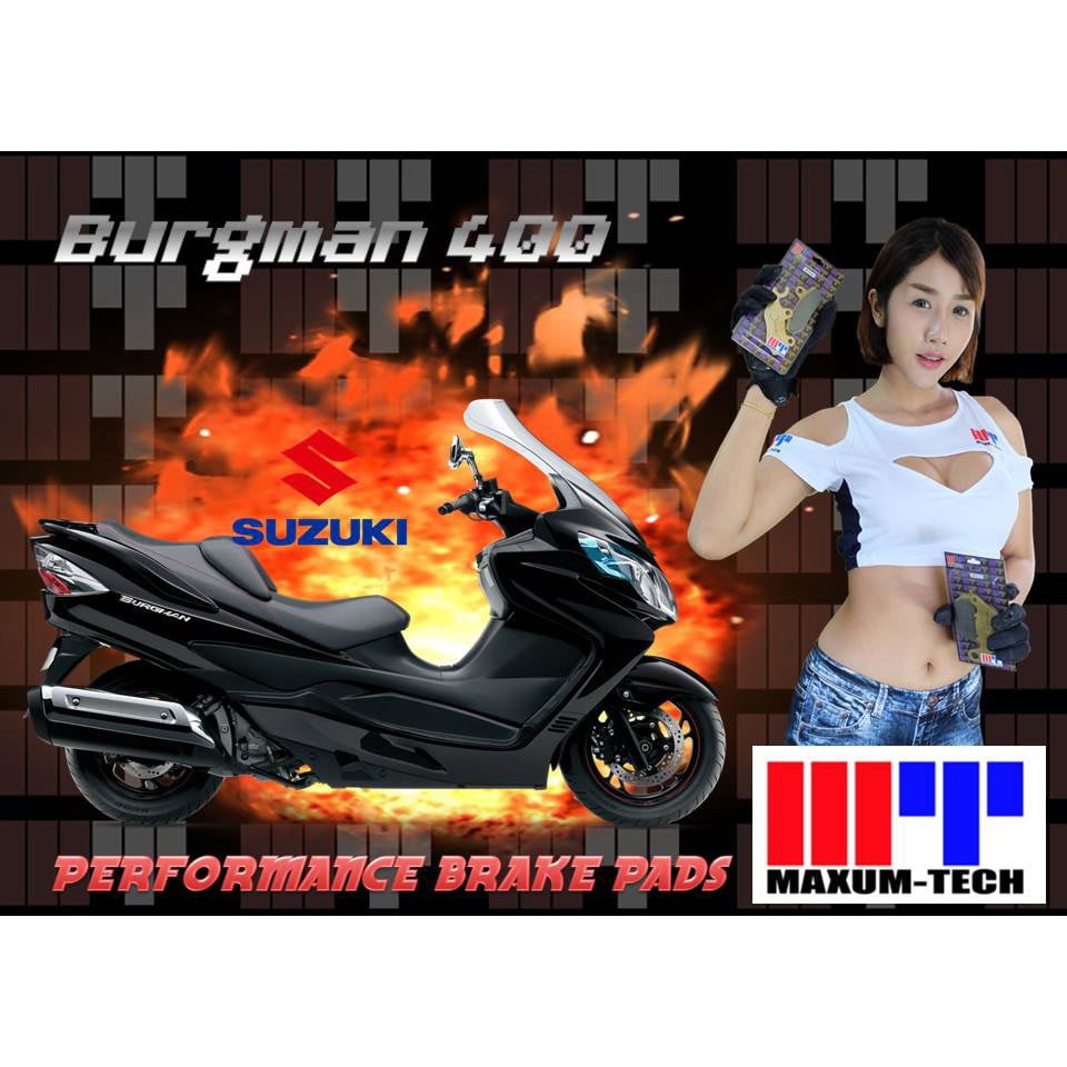 ผ้าเบรคหน้าหลังburgman400