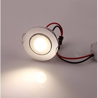 โคมไฟฝังฝ้าดาวไลท์ สีวอมไวท์ LED Downlight 1W