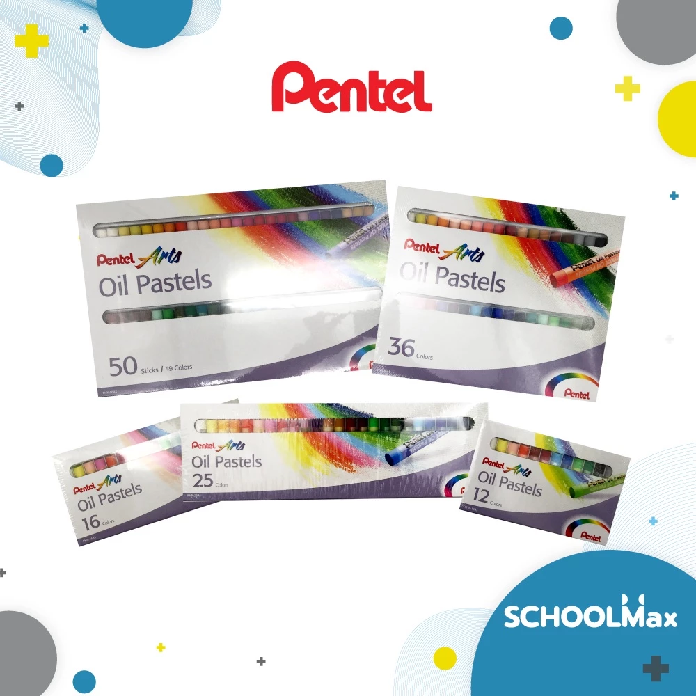 สีชอล์ค 12, 16, 25, 36, 50 สี ยี่ห้อ Pentel / 1 กล่อง