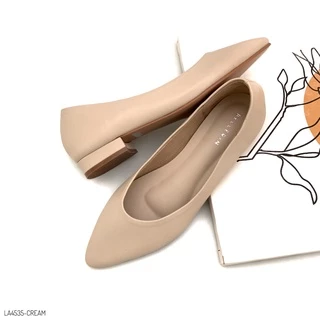 HaloBangkok รองเท้า Flat Shoes หนังไมโครไฟเบอร์ รุ่น LA4535