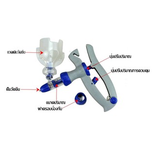เข็มฉีดยาอย่างต่อเนื่อง เทา-น้ำเงิน