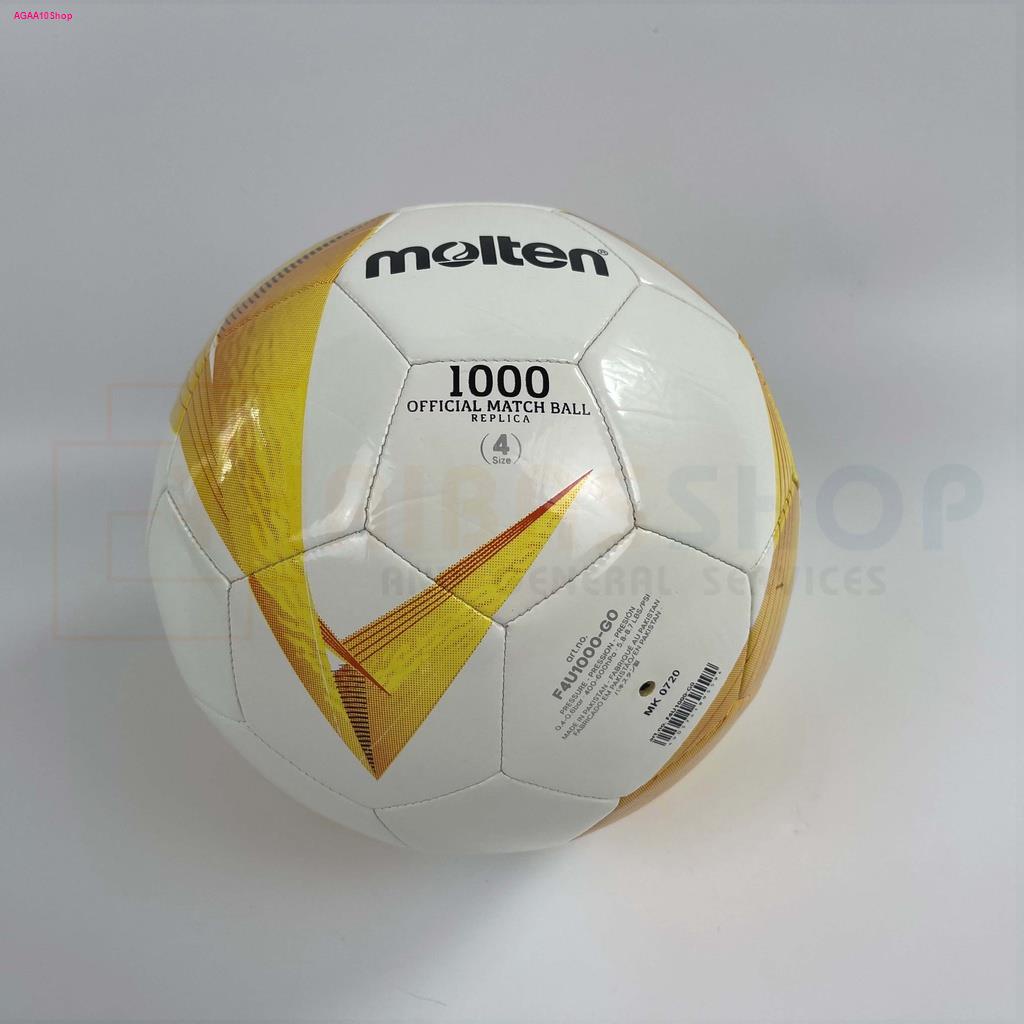 [ของแท้ 100%] ลูกฟุตบอล เบอร์4 molten F4U1000-G0 ลูกฟุตบอลหนังเย็บ ของแท้ 100%