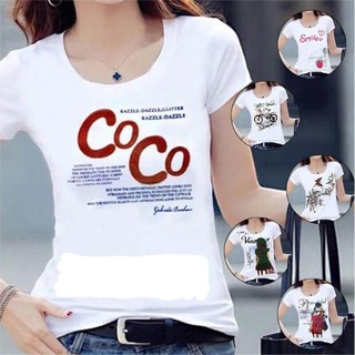 💝💝 เสื้อรัดรูปสกรีนลาย สวยจริง คุณภาพเกินราคา