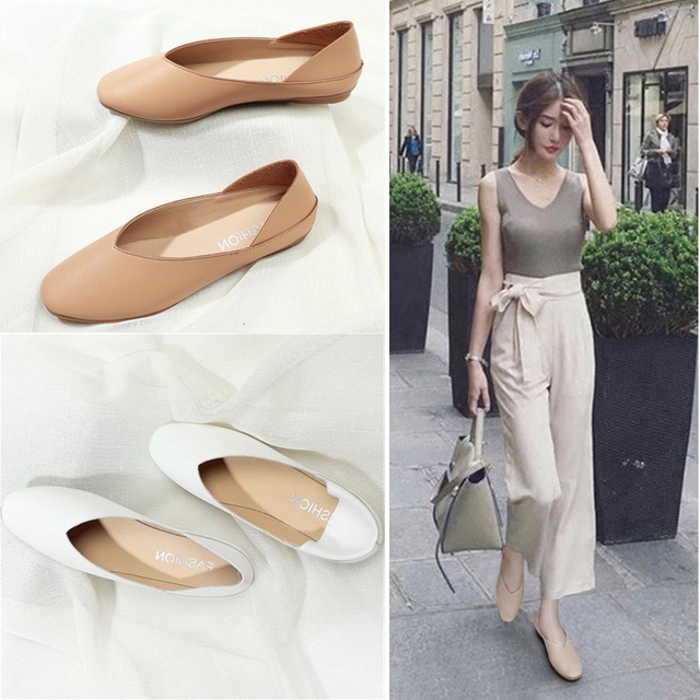 รองเท้าคัชชูแฟชั่นใส่ทำงาน gentle curve เจ้าแรก พร้อมส่งจากไทย