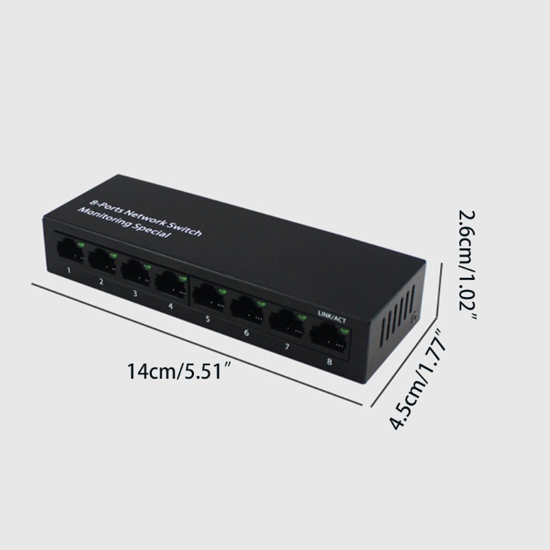 Zzz พอร์ตสวิทช์เครือข่าย 8 พอร์ต 10/100Mbps #8