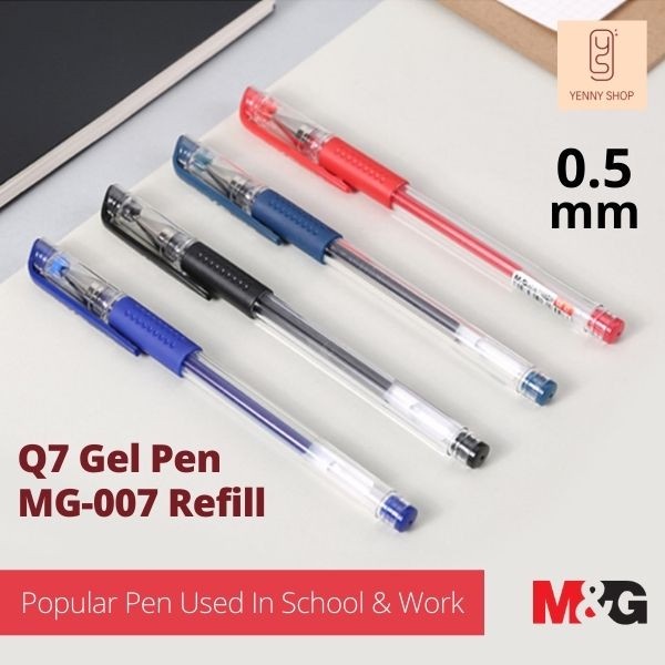 M&G Q7 Ballpen & Refill สําหรับ Home, นักเรียน, สํานักงาน, ลายเซ็น / ปากกาพิมพ์ Q7 黑色子弹头水性