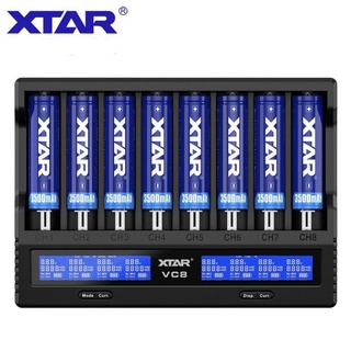 เครื่องชาร์จถ่าน XTAR VC8 ของแท้100% ชาร์จถ่านได้8ช่อง