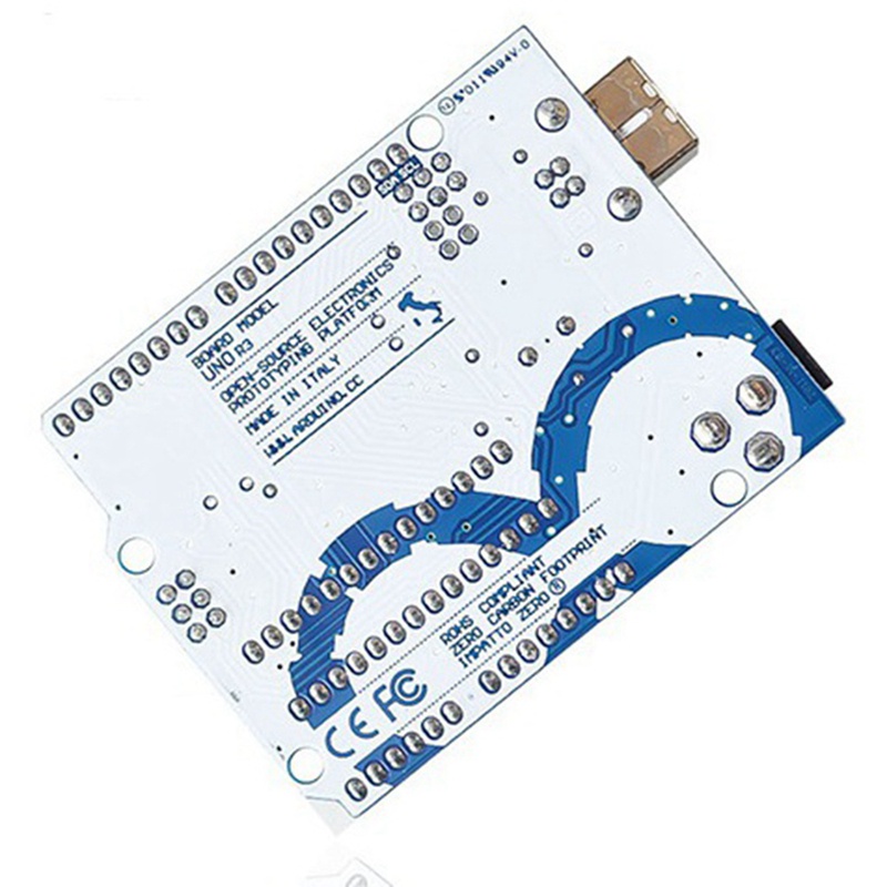 บอร์ดควบคุมไมโครคอนโทรลเลอร์ Uno R3 พร้อมสายเคเบิล USB สีฟ้า สําหรับ ...
