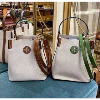 Tory Burch Blake Canvas Bucket Bag