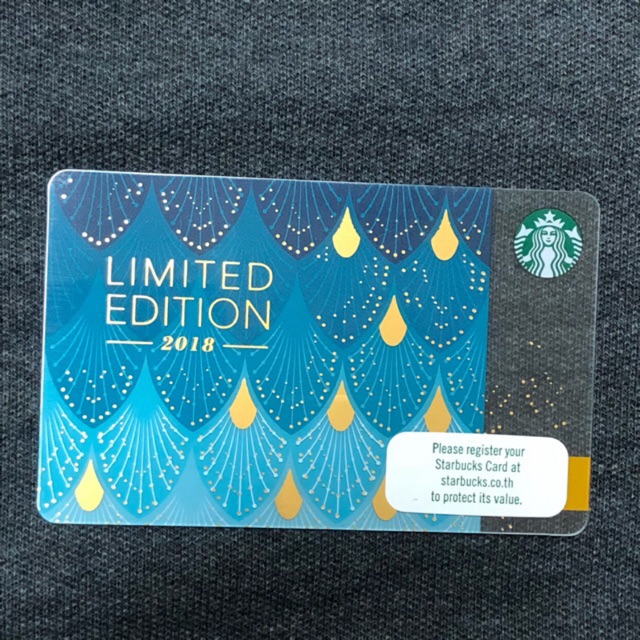 Starbucks card  anniversary limited edition 2018