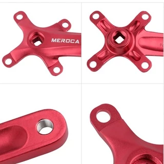MEROCA CX FKQB จักรยาน crankset จักรยานเสือภูเขาสแควร์รูข้อเหวี่ยง 104BCD สําหรับ MTB 170mm32/34/36/38/40/42T โซ่ล้อจักรยานข้อเหวี่ยง