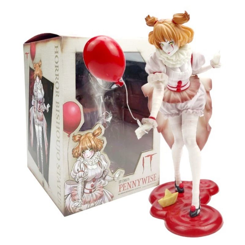 โมเดล IT Pennywise เพนนี่ไวซ์ เวอร์ชั่น สาวน่ารัก ขนาด19cm. มีกล่อง