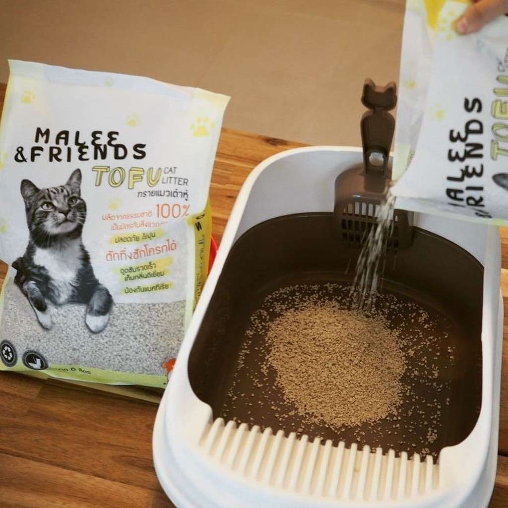 Malee & Friends ทรายแมวเต้าหู้มาลีแบบเกล็ด **พร้อมส่ง**