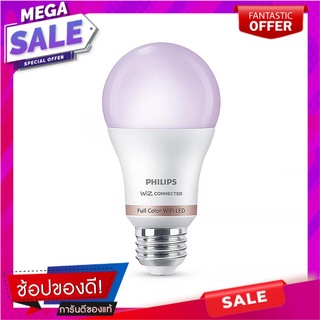 หลอด LED PHILIPS WIZ CONNECTED 8 วัตต์ RGB E27 WIFI BLUETOOTH หลอดไฟ LED LED BULB PHILIPS WIZ CONNECTED 8W RGB E27 WIFI