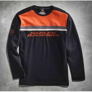 เสื้อยืดแขนยาวสไตล์นักแข่ง HARLEY-DAVIDSON