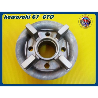 ดุมสเตอร์หลัง - kawasaki G7  GTO สีบรอนซ์  (4 รู) Kawasaki G7 GTO Rear Wheel Hub 4 Holes "Silver"