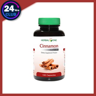 $$Herbal One Cinnamon Capsule ซินนามอน แคปซูล ผลิตภัณฑ์เสริมอาหารอบเชยเทศ (100 แคปซูล)