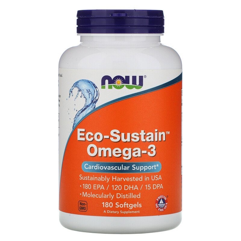 Now Foods, Eco-Sustain Omega-3, 180 Softgels