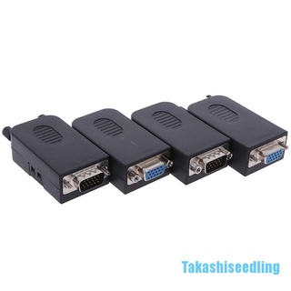 (Takashiseedling) D-Sub Db15 Vga Male 3 แถว 15 Pin อุปกรณ์ปลั๊กเชื่อมต่อขั้วต่อสําหรับเชื่อมต่อ