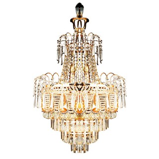 โคมไฟช่อ ไฟช่อ CARINI 6613-10 แก้ว/โลหะ MODERN สีทอง/ใส 1 หัว โคมไฟภายใน โคมไฟและหลอดไฟ CHANDELIER CARINI 6613-10 GLASS/