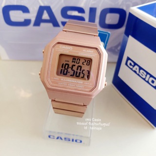 นาฬิกา CASIO ของแท้ รับประกันศูนย์ รุ่น B650WC นาฬิกาดิจิตอล สำหรับชายหญิง สายปรับเลื่อนได้ มีให้เลือกหลายสี