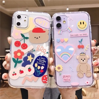 เคสน่ารัก ซิลิโคนสกรีนลายการ์ตูน TPU นิ่ม ลายน่ารัก ฟรุ้งฟริ้ง ต้องมีติดไว้ #301