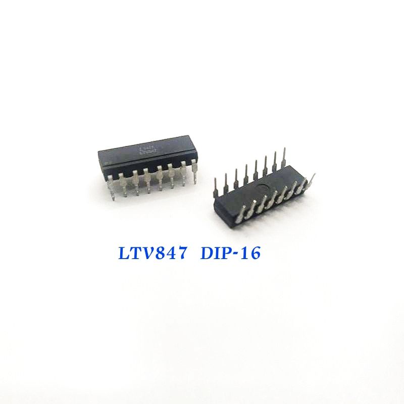 ราคาต่อ 1ตัว 👉👉 LTV847 IC 847 DIP-16 Transistor Output Optocouplers Optocplr Phototrans 4-CHNL