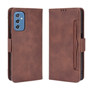 เคสสำ Samsung Galaxy M52 5G Case PU Leather Flip Phone Case Samsung M51 M62 M32 M31 M22 M21 M11 M02 เคสโทรศัพท์มือถือ พลิกซองโทรศัพท์