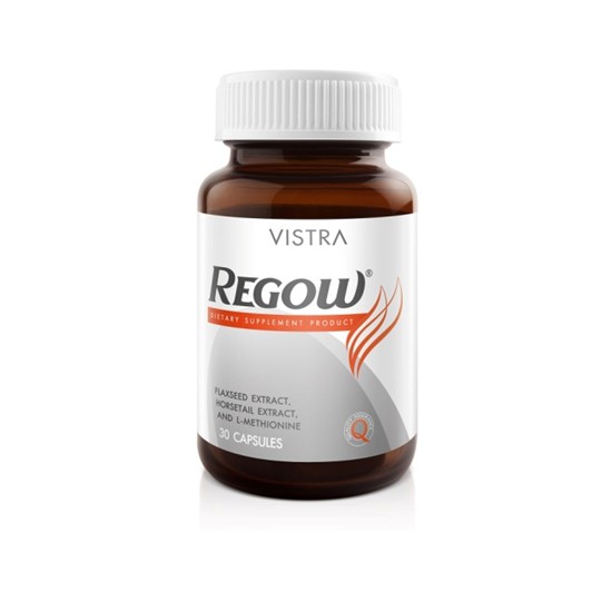 VISTRA Regow วิสทร้า รีโกว์ อาหารเสริมบำรุงเส้นผม (30 เม็ด)