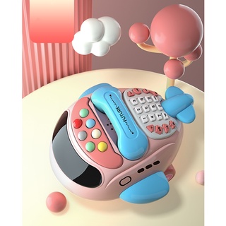 ของล่นเด็ก โทรศัพท์ของเล่นเด็กมีเสียง มีไฟ Baby Cell Phone Toy รูปเครื่องบิน แข็งเเรงทนทานด้วยวัสดุ ABS[สินค้ามีประกัน]