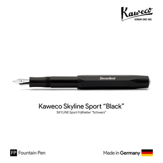 Kaweco Skyline Sport "Black" Fountain Pen - ปากกาหมึกซึมคาเวโก้สกายไลน์สปอร์ต สีดำ