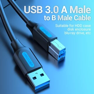 Vention สายเคเบิล Usb 3.0 Usb A To Usb B Male To Male 2A ความเร็วสูง 5Gbps สำหรับเครื่องปริ้น Canon Hp COO
