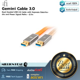 iFi audio : Gemini Cable 3.0 (USB2.0 - 0.7m) by Millionhead (สายเคเบิล USB2.0 คุณภาพสูงที่จะช่วยส่งสัญญาณได้ดีขึ้น)