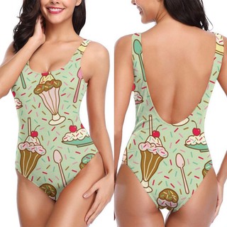 Ice-Cream Green Swimsuit