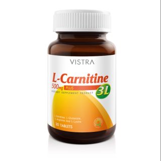 Vistra L-Carnitine 500mg Plus 3L (30 เม็ด)