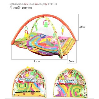 Pepetoys play gym ผ้า มีของเล่นห้อย (คละลาย) สีสันสวยสดใส มีของพร้อมส่ง เก็บเงินปลายทางได้