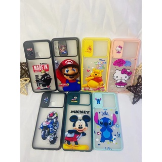 Vivo 7ลาย เคสมือถือ เคสปิดกล้อง ลายการ์ตูน เลื่อนเปิด-ปิดได้ Vivo Y21 Y33S VIVOY21 VIVOY33S y11 y12 y15 y17