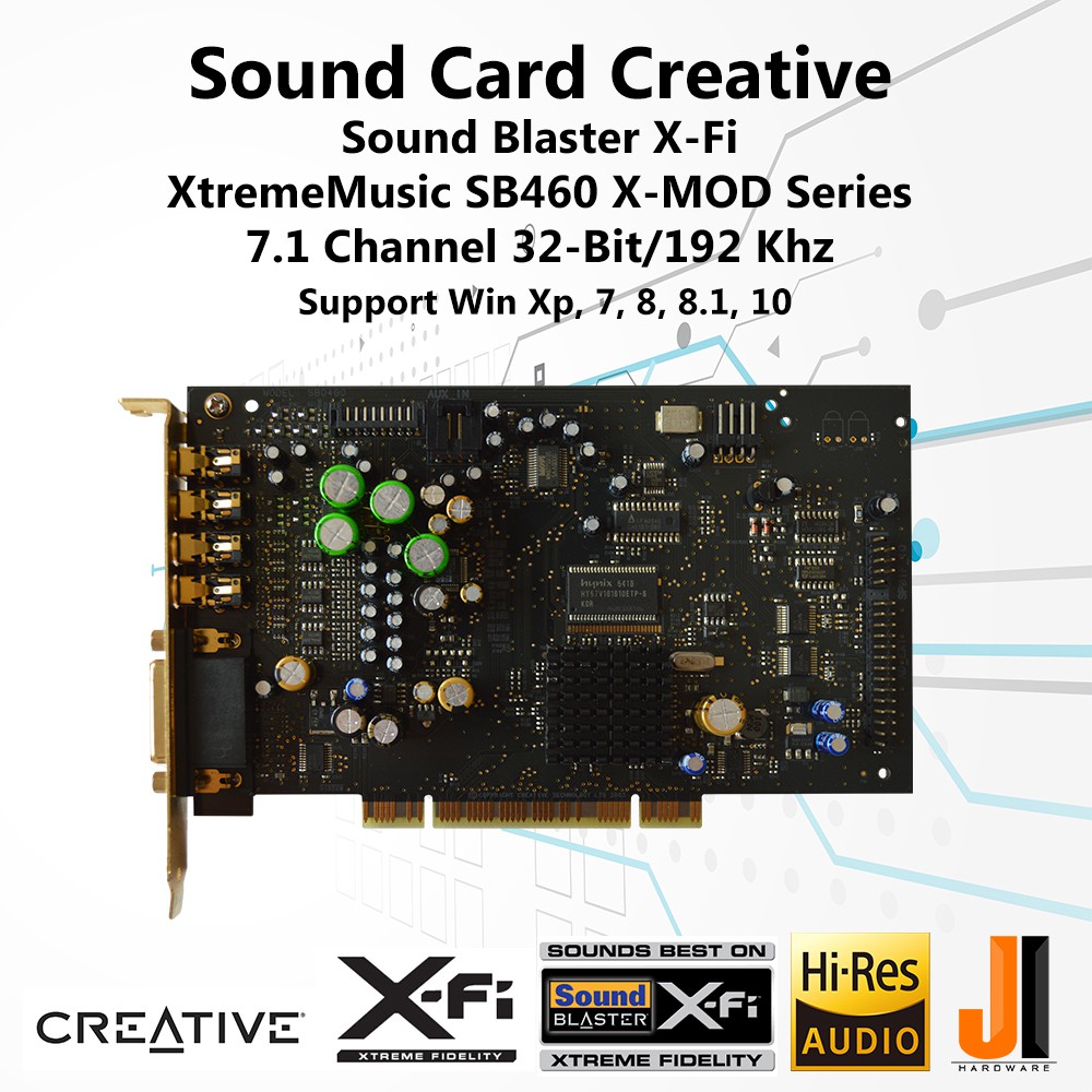 Creative Sound Blaster X-Fi SB0460 XtremeMusic PCI Sound Card SB0460 ...