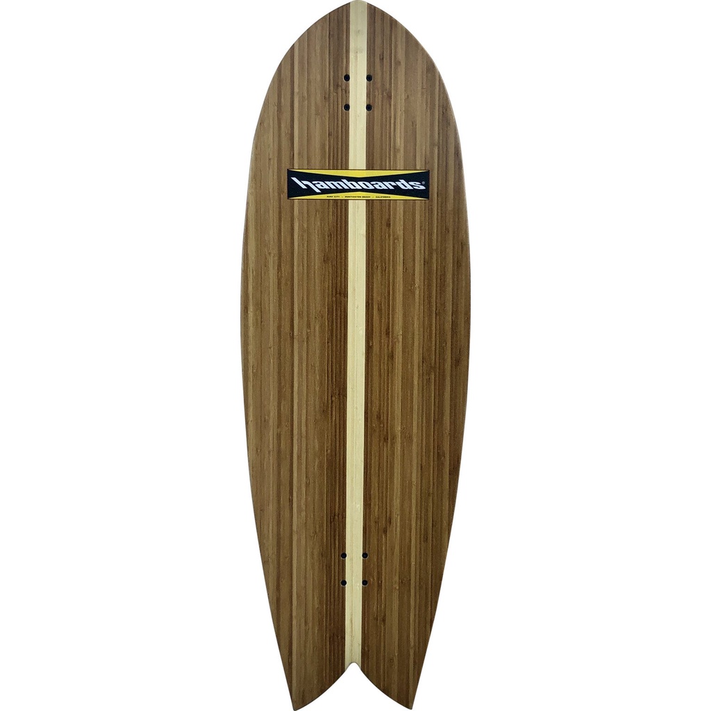Fish | Surfskate | Natural Bamboo 53''