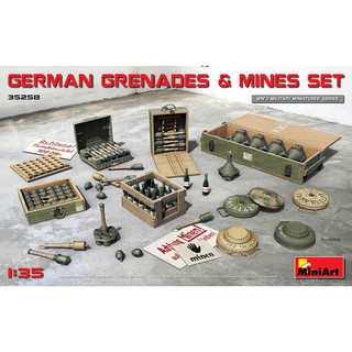 MiniArt 1/35 MI35258 GERMAN GRENADES &amp; MINES SET