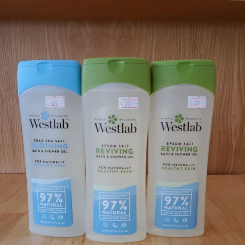 เหลือเฉพาะสีเขียว และฟ้า !! Westlab shower wash ครีมอาบน้ำ จากอังกฤษ