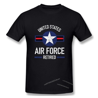 เสื้อยืด พิมพ์ลายกองทัพอากาศ USAF Retired สําหรับผู้ชายS-5XL