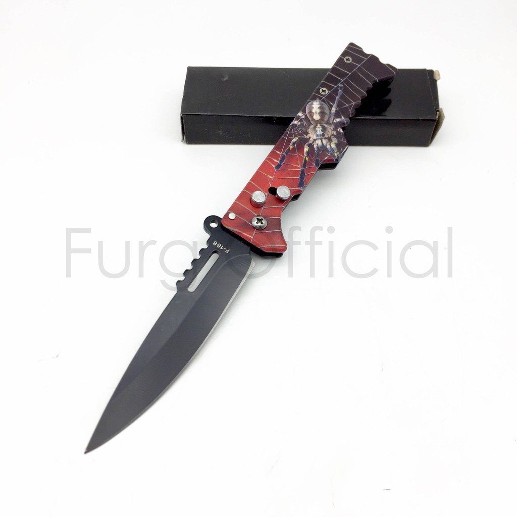 แคมป์ปิ้ง Furg 0180401680 มีดเดินป่า Stainless Steel รุ้น F168 มีดพับ มีดพก ใบมีดคมกรีบ งานคุณภาพดีเ