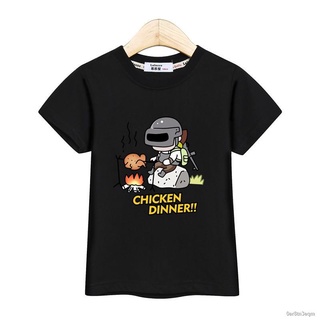 เสื้อผ้าเด็กkid PUBG T-shirt เสื้อสำหรับเด็ก