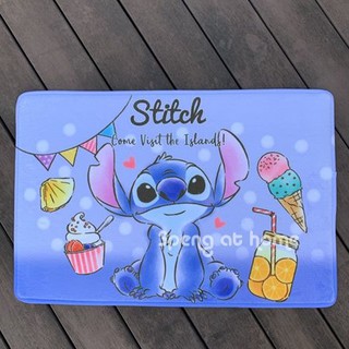 พรมเช็ดเท้าลาย Stitch ด้านล่างมีกันลื่น
