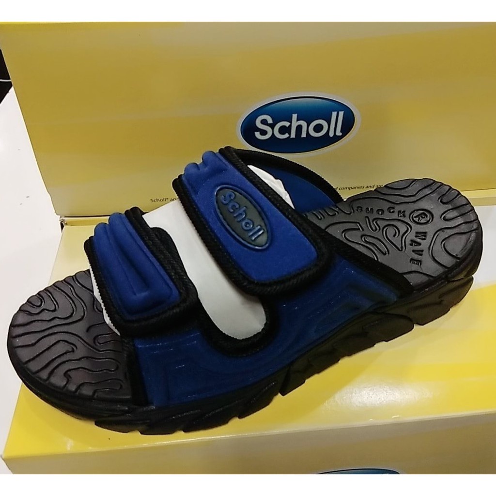 Scholl รองเท้าแตะแบบสวม รุ่น Cyclone สีดำ-เงิน